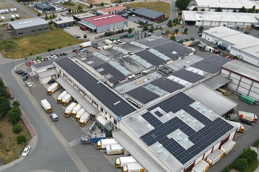 Photovoltaik-Anlage bei Stadtbäckerei Schaller in Weiden